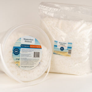 Magnesium (voet) badvlokken 4 kg incl. bewaaremmer + 4 kg navulverpakking - Afbeelding 1